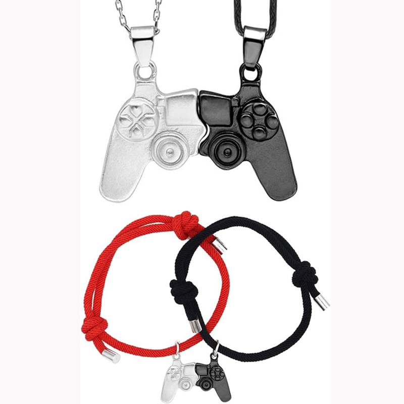 Magnetic Couple Matching Necklaces - Соответствующий магнитный игровой контроллер, ожерелье, браслет,