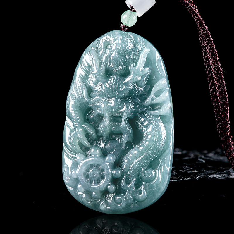 Necklaces - Кулон-подвеска из бирманского жадеита в виде