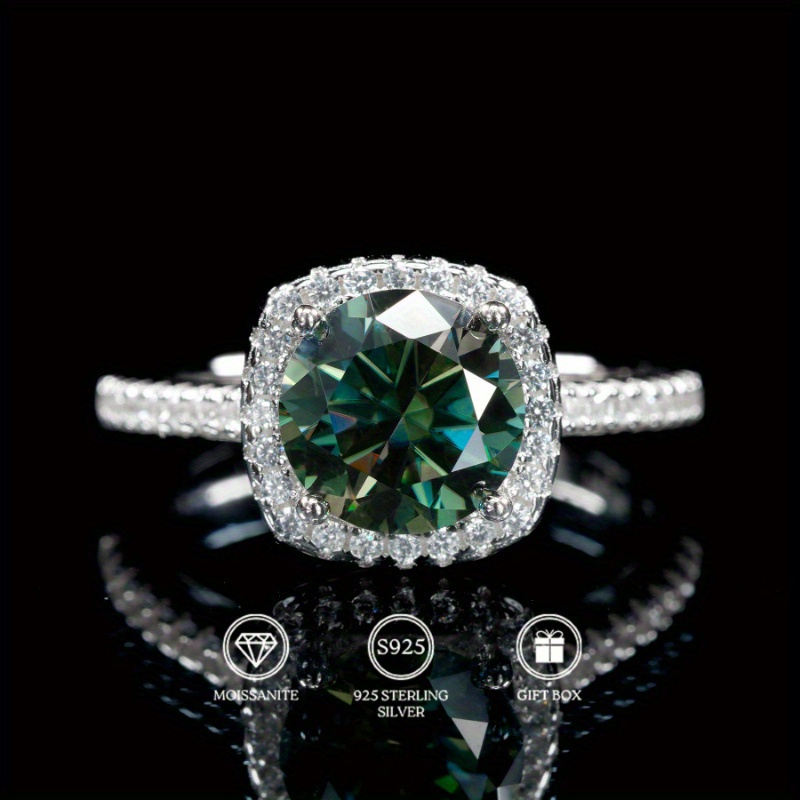 Moissanite Engagement Ring 1 Carat - 1 шт. Обручальное кольцо с круглым
