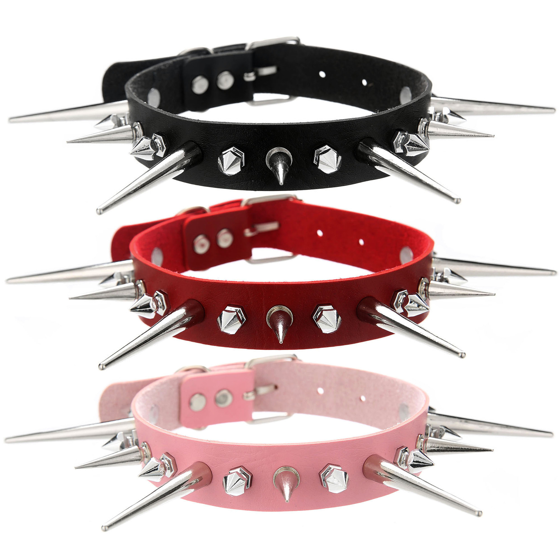 Goth Punk Spike Choker - Женский и мужской чокер из искусственной