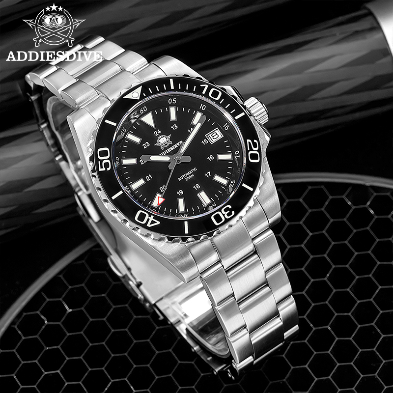 Watch Accessories - ADDIESDIVE Мужские часы 8215 Механические сапфировые