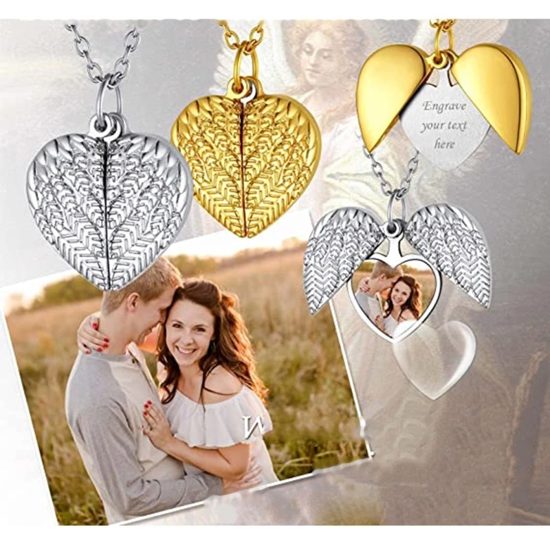 Heart Locket Necklace Photo - Ожерелье-медальон в форме сердца на заказ,