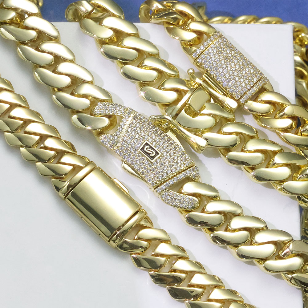 Цепочка ESKEEM Monaco с высоко – обзор и цена Cuban Link Chain 12Mm