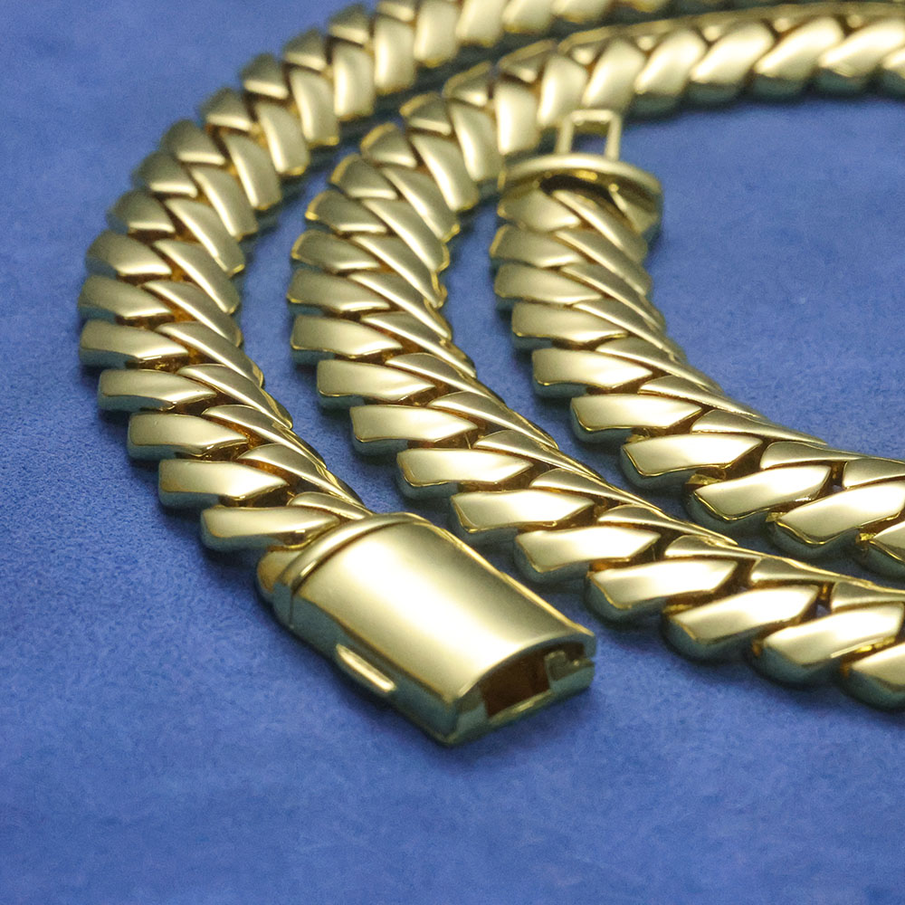 Цепочка ESKEEM Monaco с высоко – обзор и цена Cuban Link Chain 12Mm
