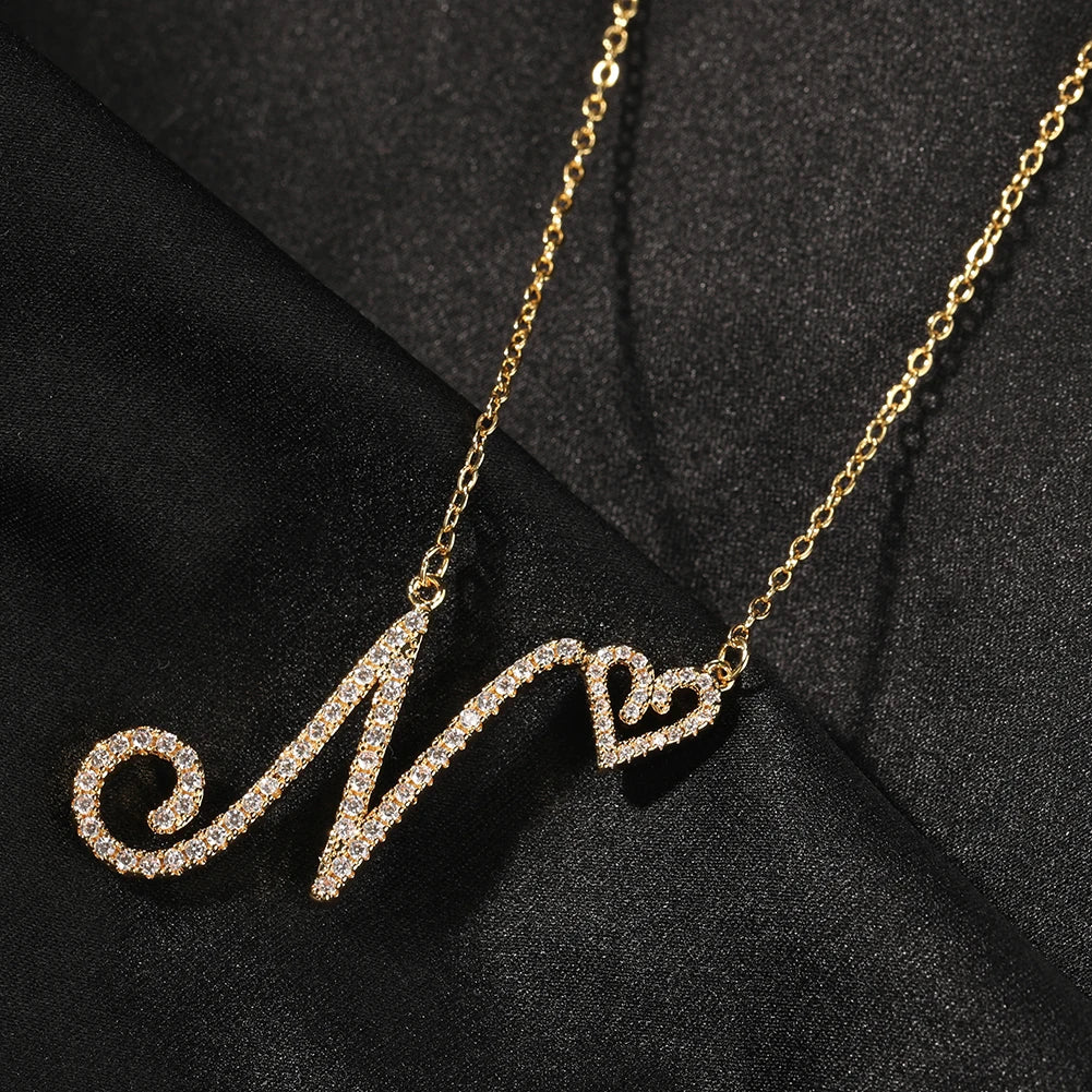 Персонализированное ожерелье с – обзор и цена Initial Letter Necklace 18K Gold