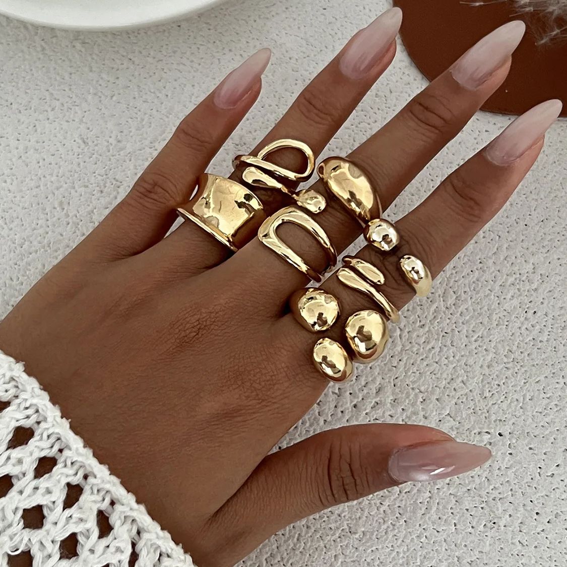 DIEZI один комплект, модные по – обзор и цена Vintage Punk Knuckle Rings Set