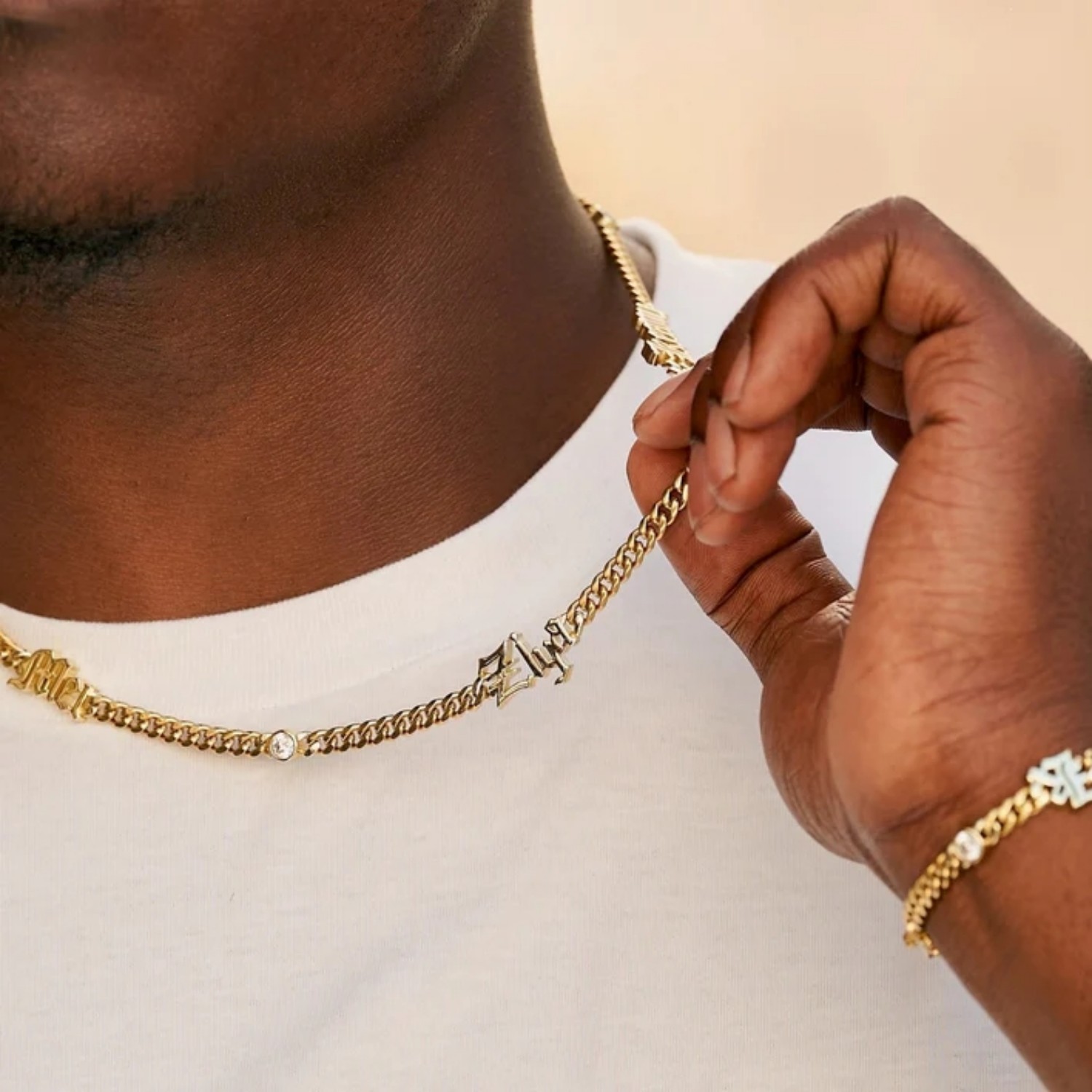 Индивидуальное ожерелье с имен – обзор и цена Cuban Link Chain 12Mm