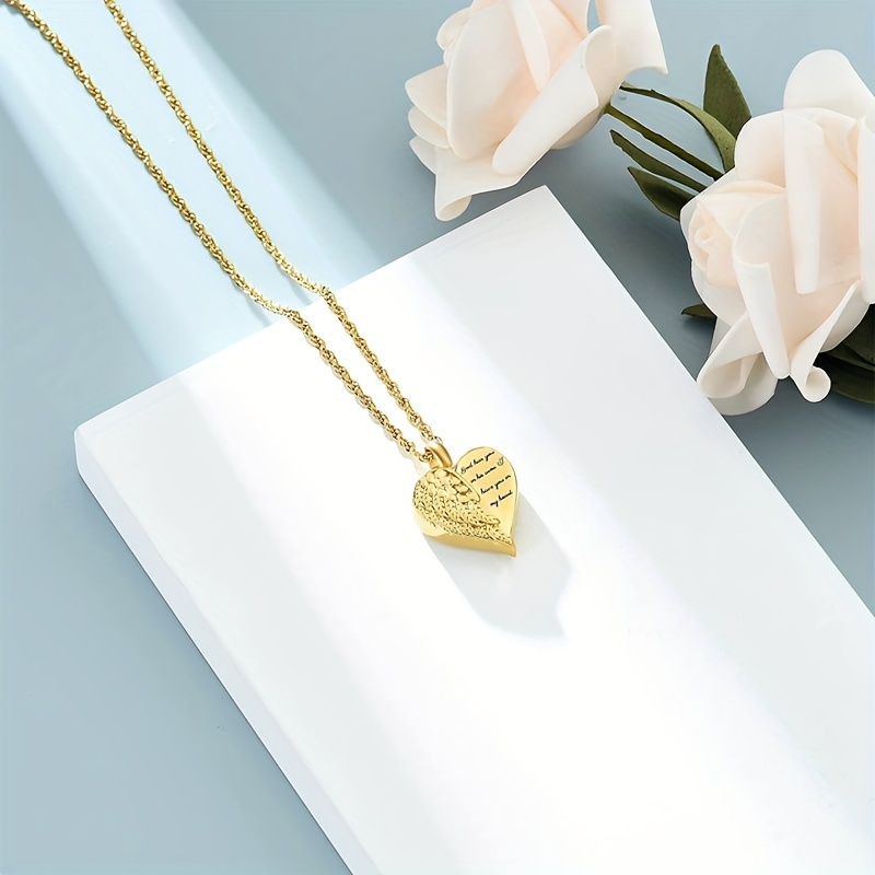 Женское Ожерелье в виде ангель – обзор и цена Heart Locket Necklace Photo