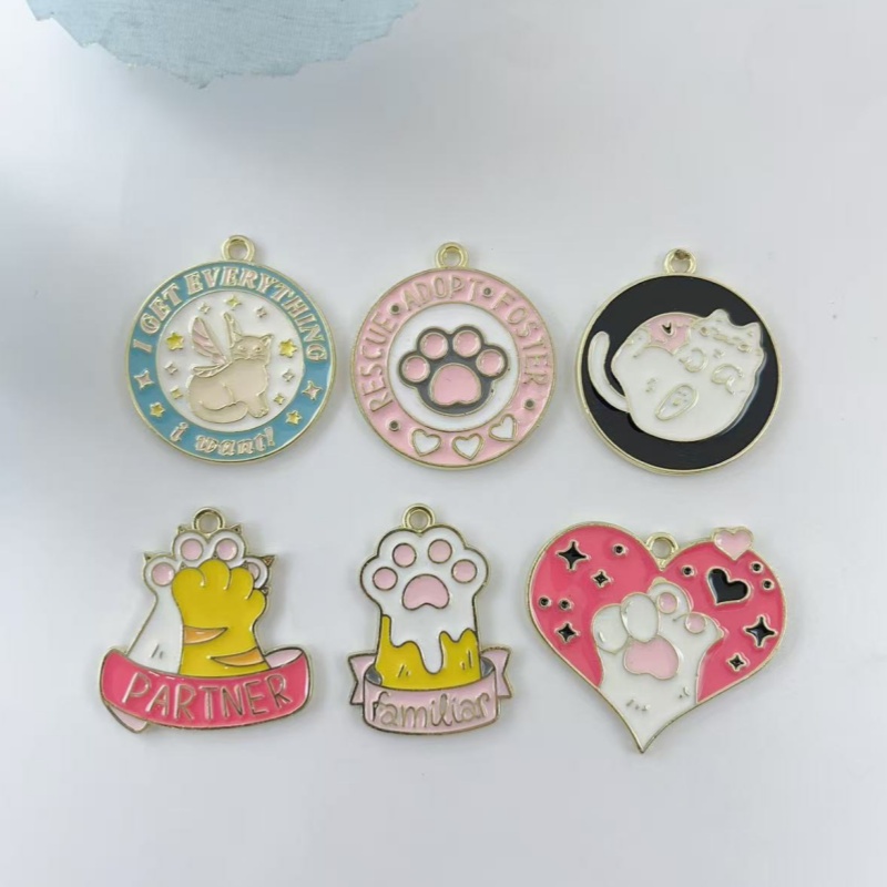 10 шт. эмалевых подвесок в фор – обзор и цена Earrings
