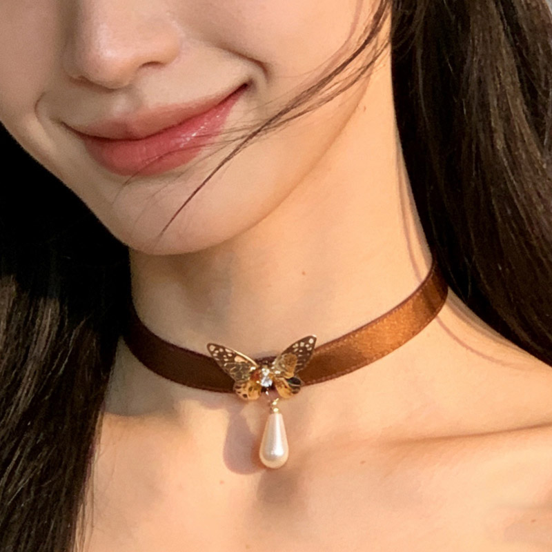 Винтажное ожерелье-чокер с цве – обзор и цена Pearl Choker Necklace Vintage