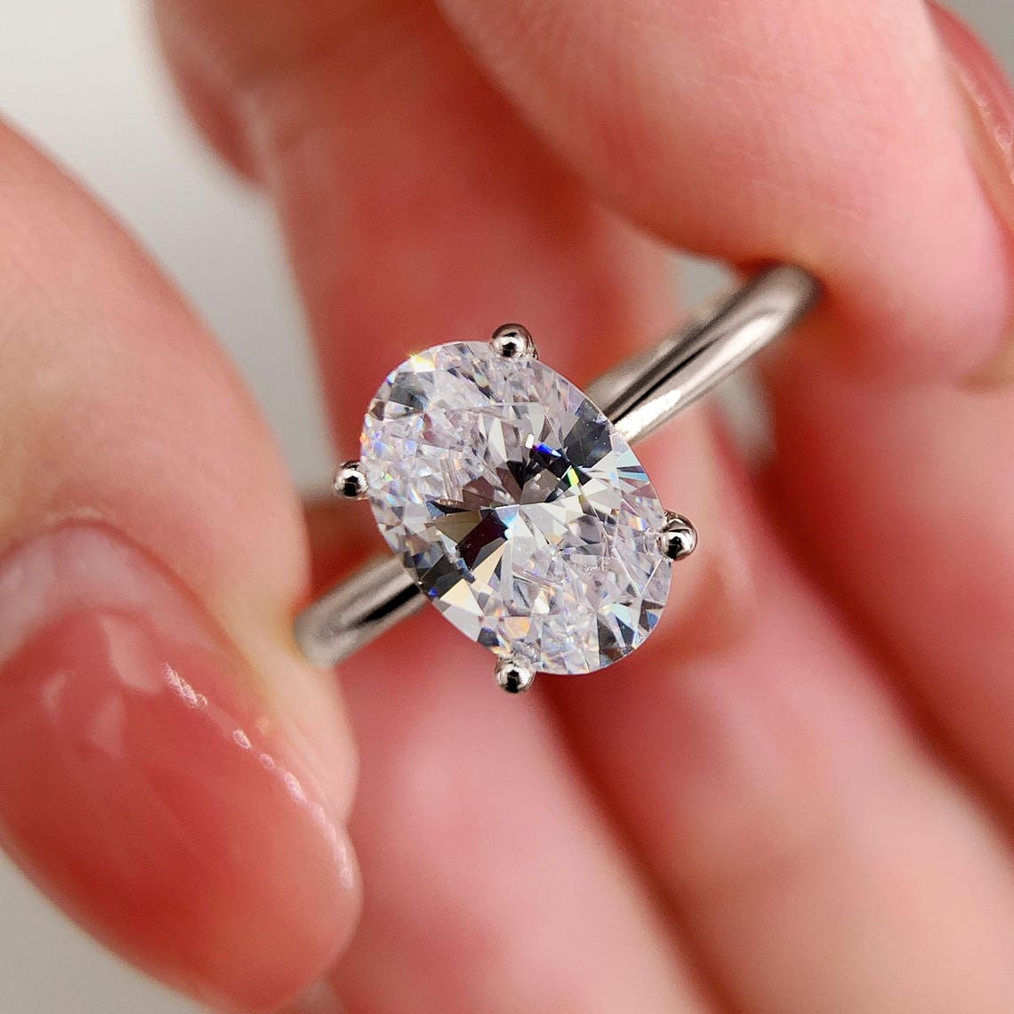 Обручальные кольца с муассанит – обзор и цена Moissanite Engagement Ring 1 Carat