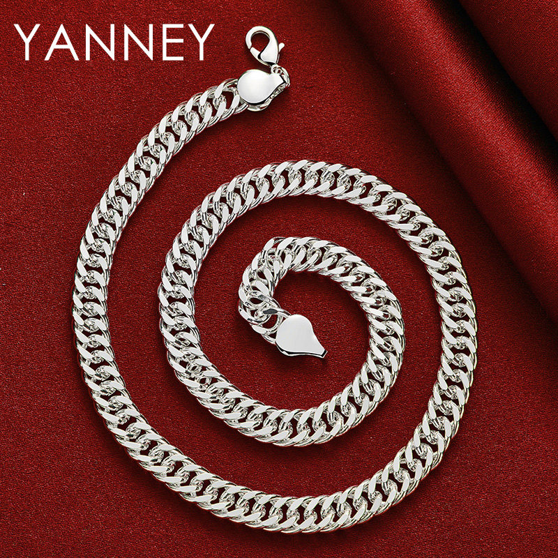Цепочка-змейка из серебра 925  – обзор и цена Cuban Link Chain 12Mm