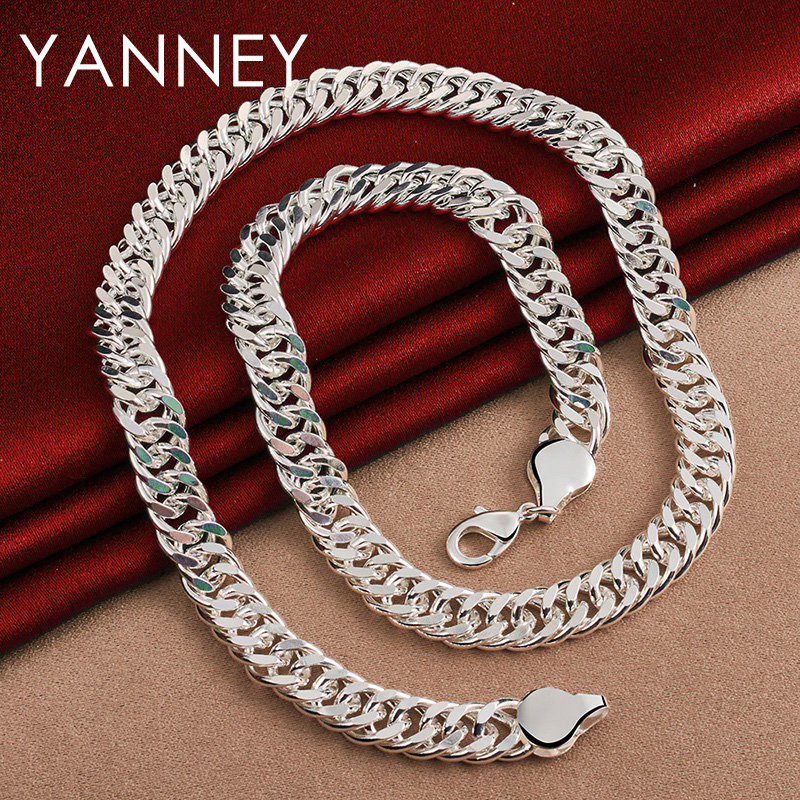 Цепочка-змейка из серебра 925  – обзор и цена Cuban Link Chain 12Mm
