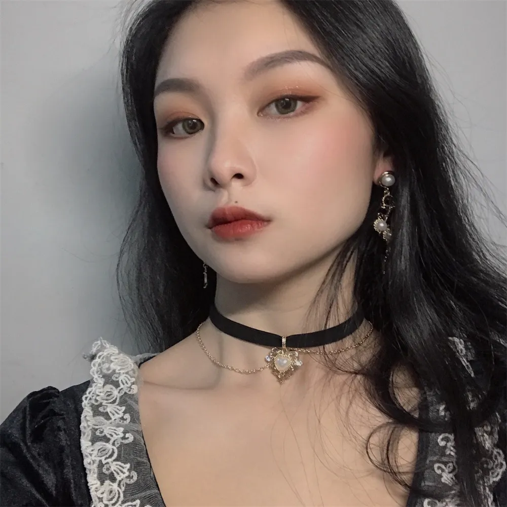 Женское винтажное бархатное ож – обзор и цена Pearl Choker Necklace Vintage