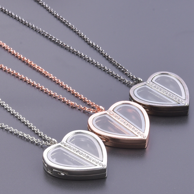 Магнитное ожерелье-медальон в  – обзор и цена Heart Locket Necklace Photo