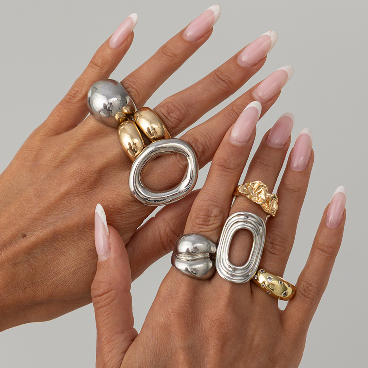 Набор из 8 винтажных панк-коле – обзор и цена Vintage Punk Knuckle Rings Set