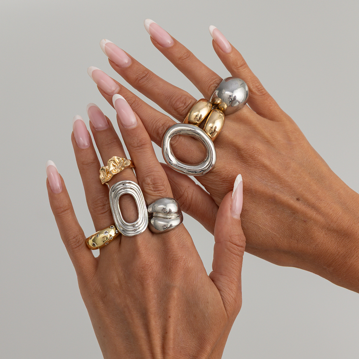 Набор из 8 винтажных панк-коле – обзор и цена Vintage Punk Knuckle Rings Set