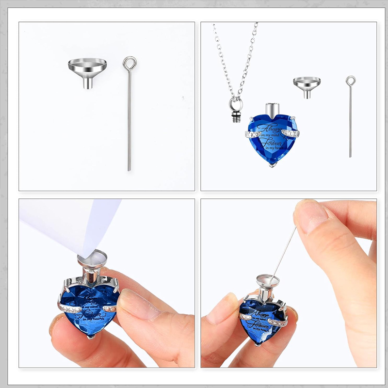 3-стильное ожерелье-урна для п – обзор и цена Heart Locket Necklace Photo