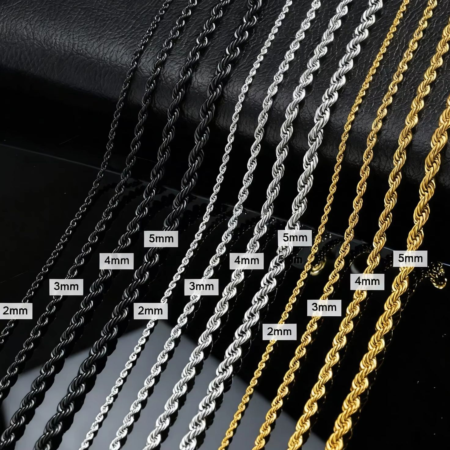 Мужское длинное ожерелье из не – обзор и цена Cuban Link Chain 12Mm