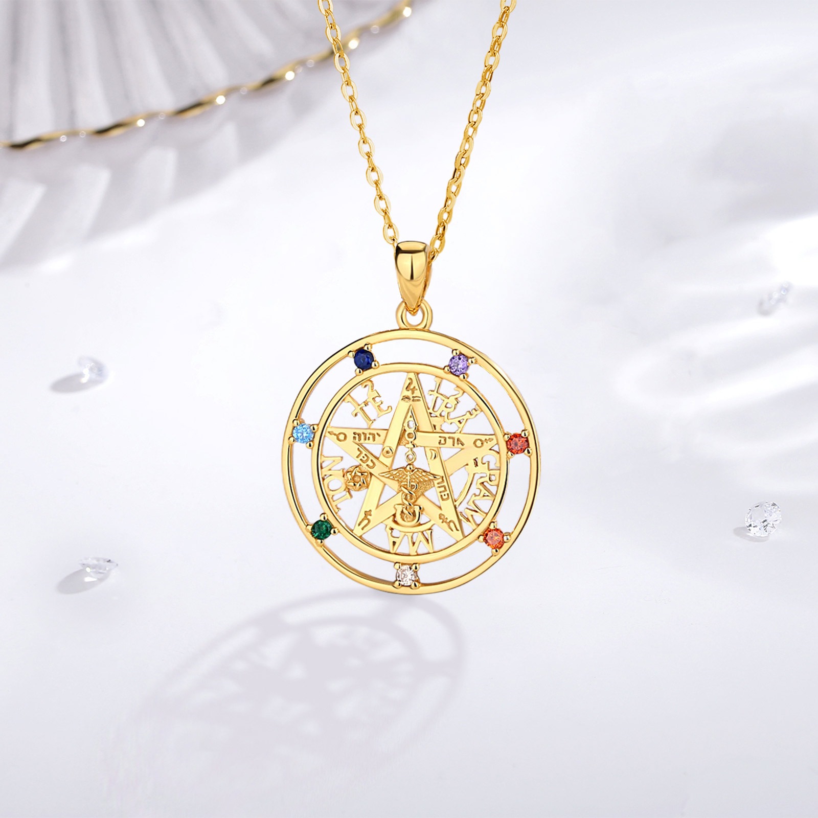 Ожерелье с пентаграммой Eudora – обзор и цена 925 Sterling Silver Chain Necklace Men
