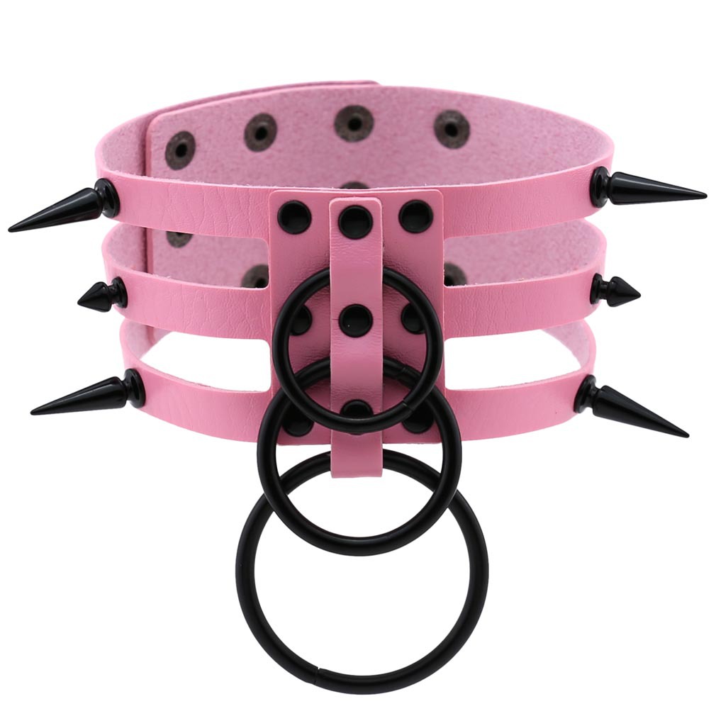 Модное женское и мужское черно – обзор и цена Goth Punk Spike Choker