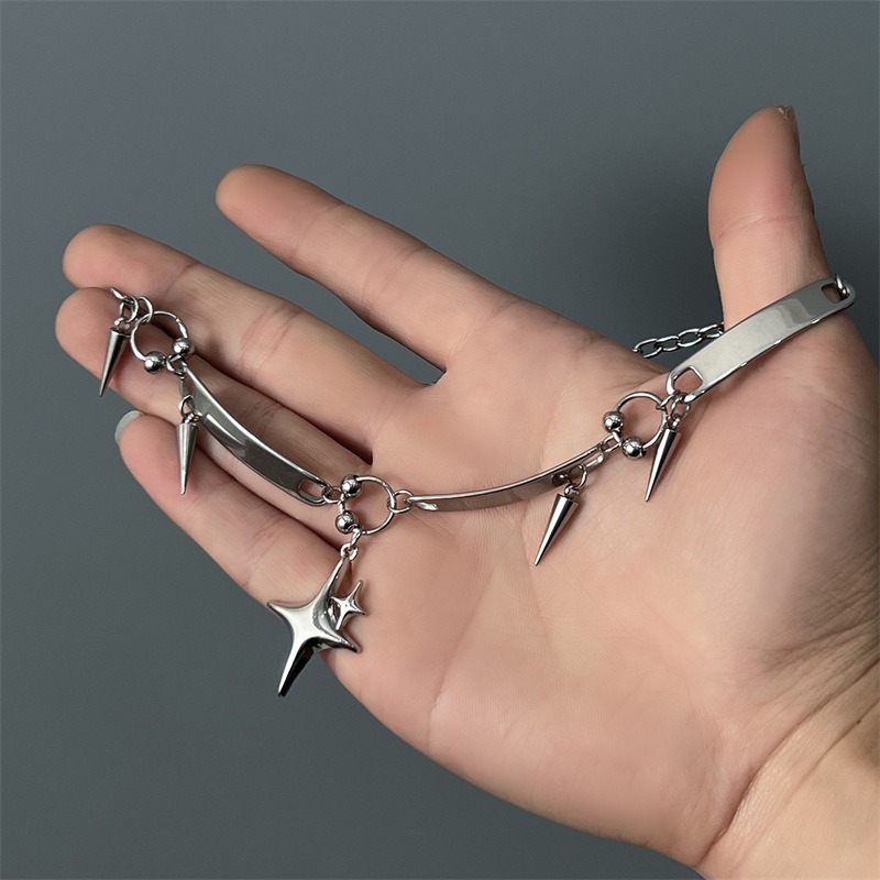 Ожерелье-чокер из нержавеющей  – обзор и цена Goth Punk Spike Choker