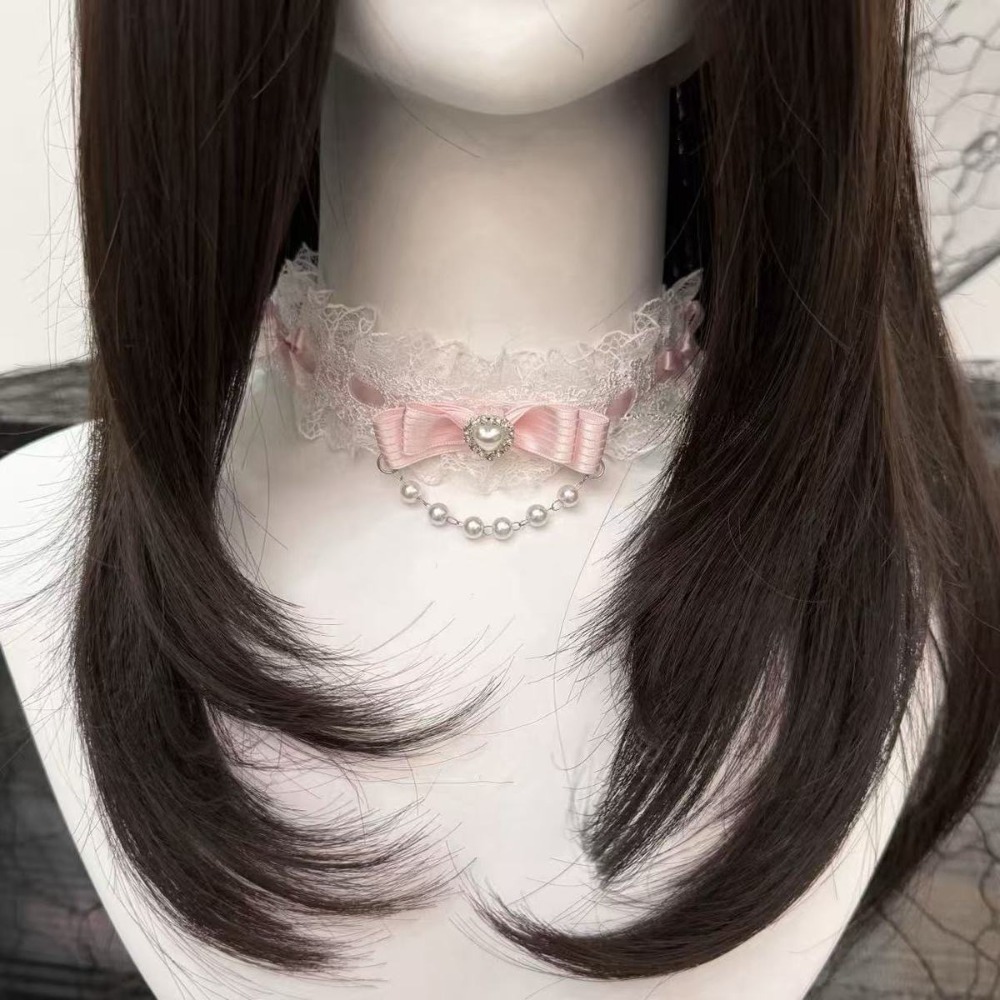 Модное кружевное колье-чокер с – обзор и цена Pearl Choker Necklace Vintage