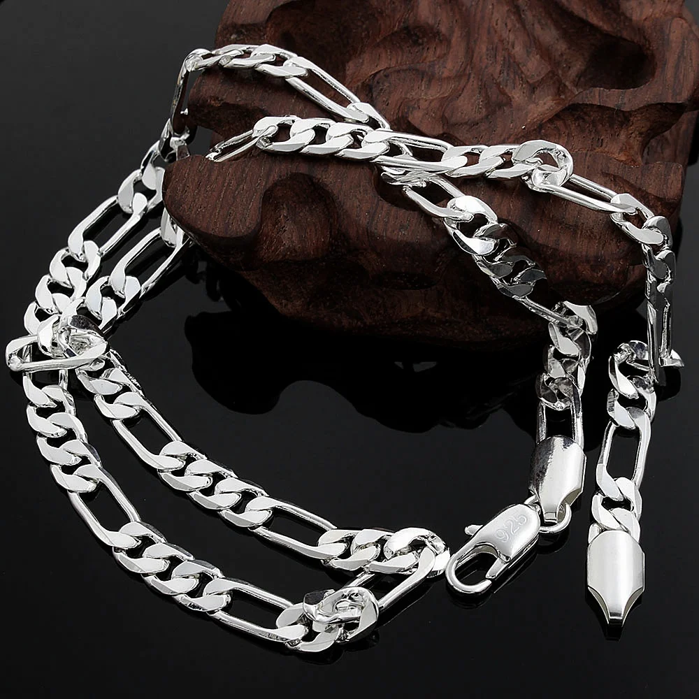 Ожерелье из стерлингового сере – обзор и цена 925 Sterling Silver Chain Necklace Men