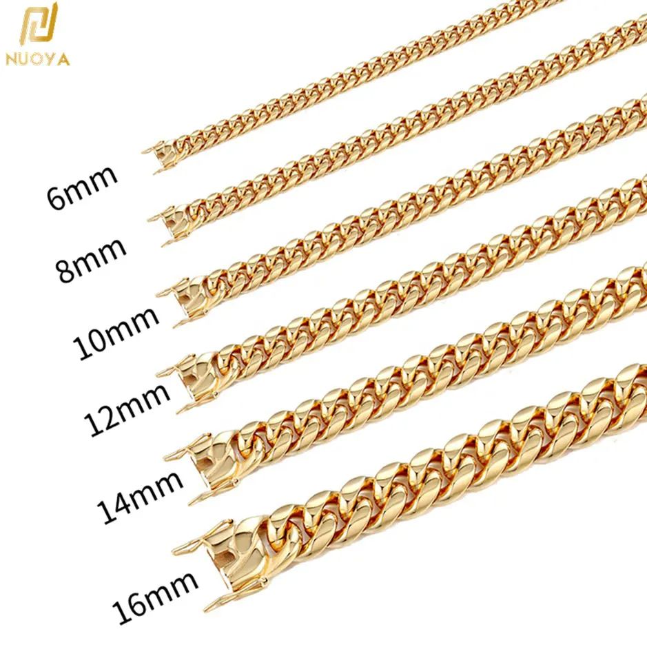6 мм/8 мм/10 мм/12 мм хип-хоп  – обзор и цена Cuban Link Chain 12Mm