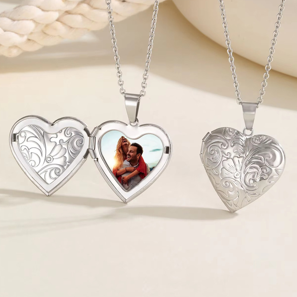 Vnox изысканные ожерелья с под – обзор и цена Heart Locket Necklace Photo