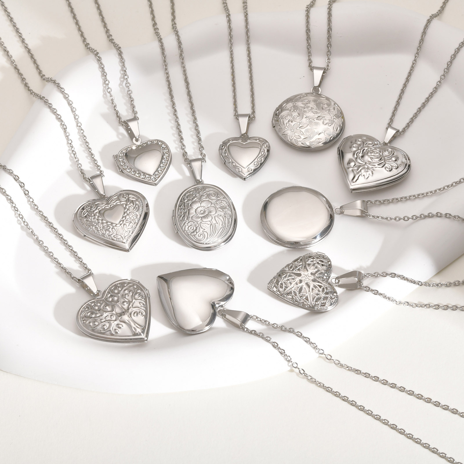 Vnox изысканные ожерелья с под – обзор и цена Heart Locket Necklace Photo