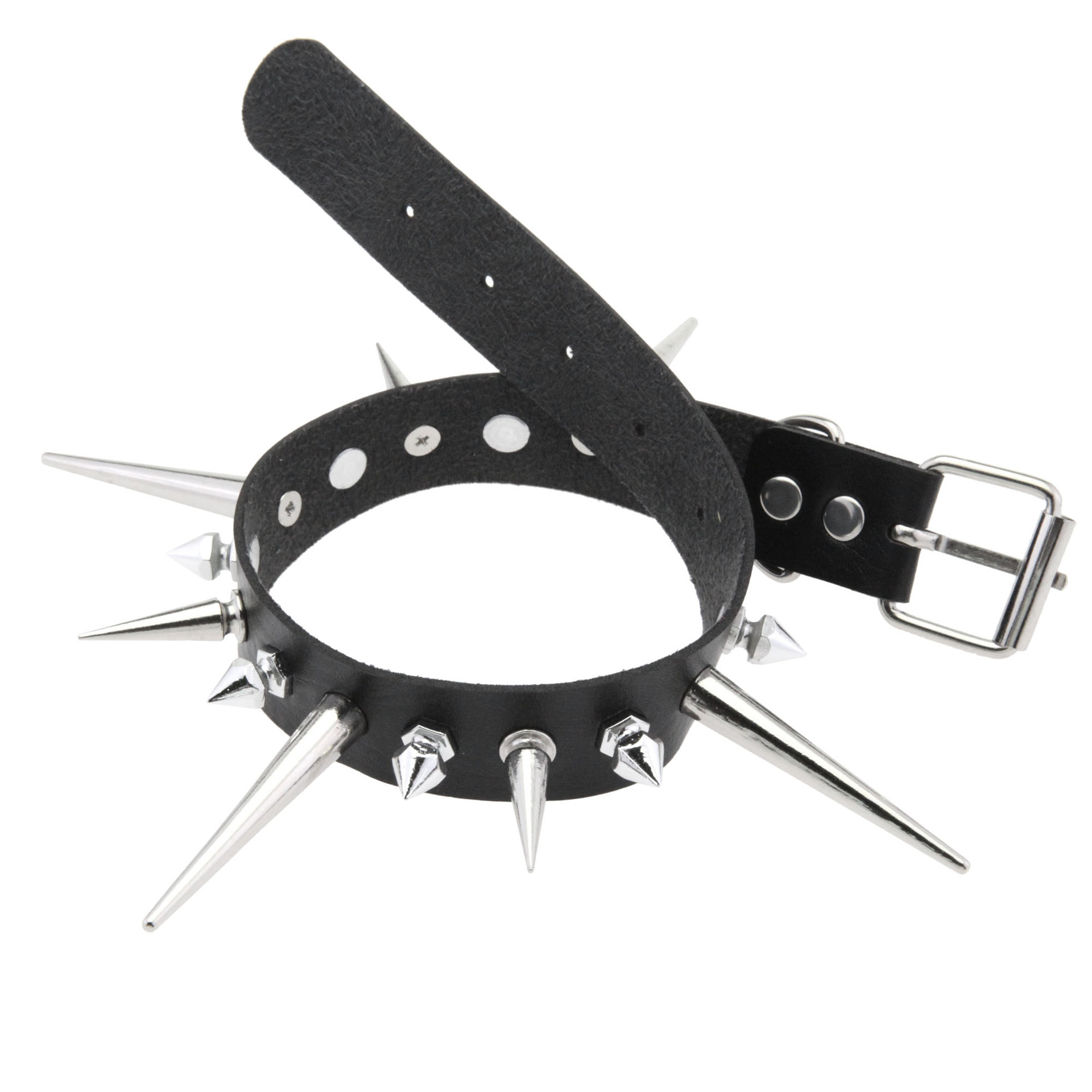 Женский и мужской чокер из иск – обзор и цена Goth Punk Spike Choker