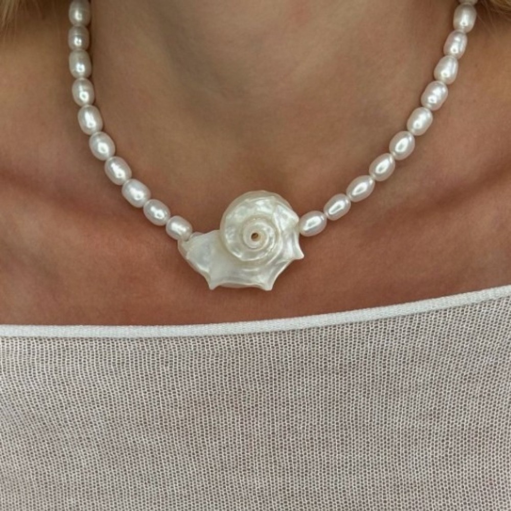 Винтажное богемное ожерелье с  – обзор и цена Pearl Choker Necklace Vintage