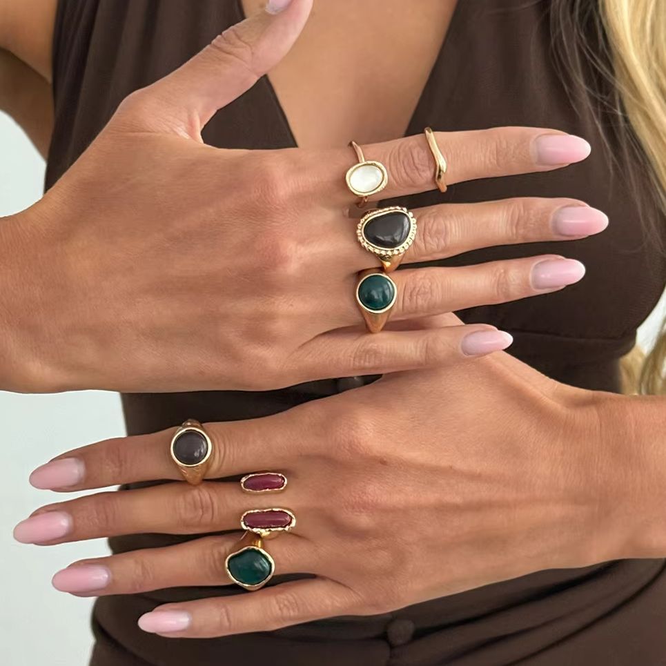 IngeSight.Z Набор из 7 колец в – обзор и цена Vintage Punk Knuckle Rings Set