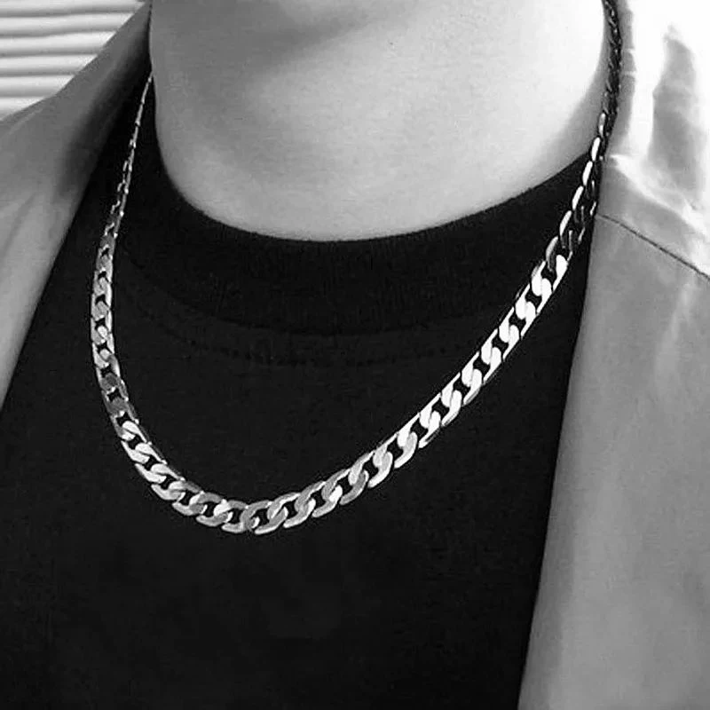 Колье из серебра 925 пробы для – обзор и цена Cuban Link Chain 12Mm