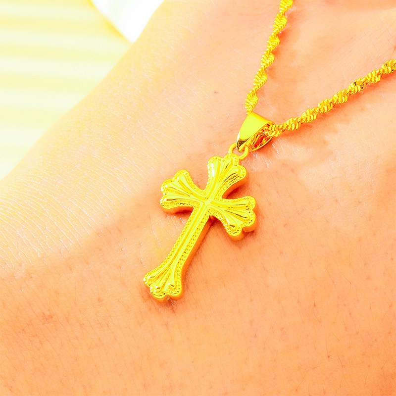 Золотой крест-подвеска 9999 пр – обзор и цена Cross Pendant Necklace Gold