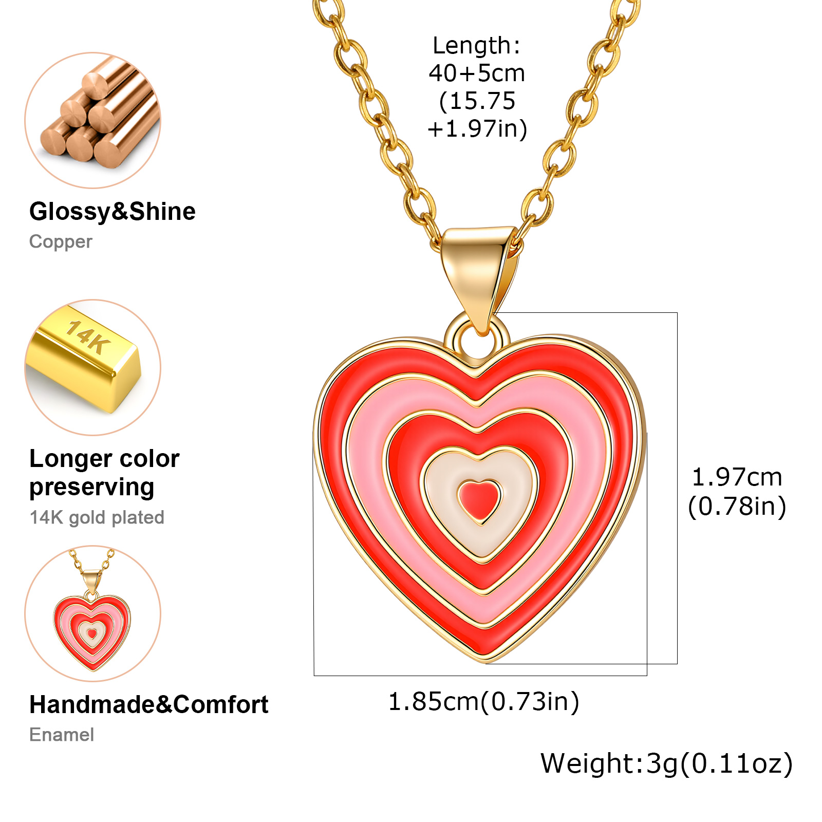 Ожерелье с эмалевым кулоном в  – обзор и цена Layered Pendant Necklace Aesthetic