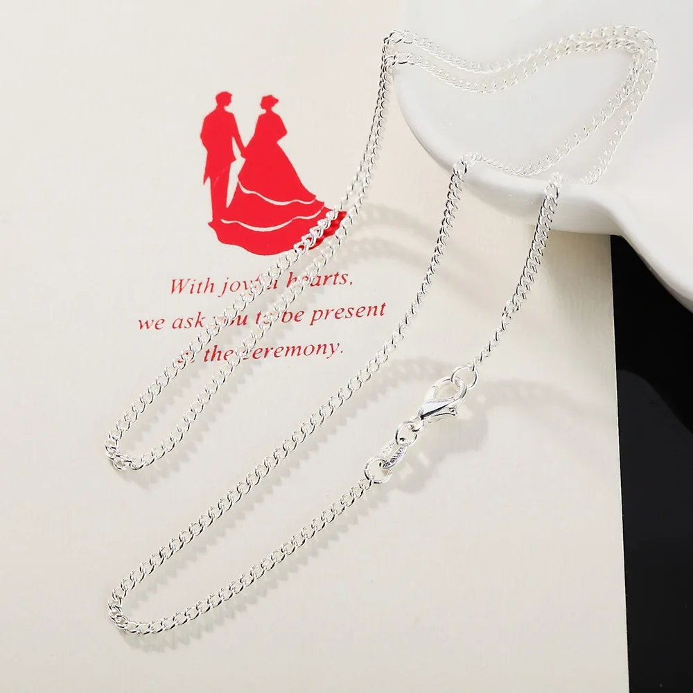 Классическое ожерелье из стерл – обзор и цена 925 Sterling Silver Chain Necklace Men