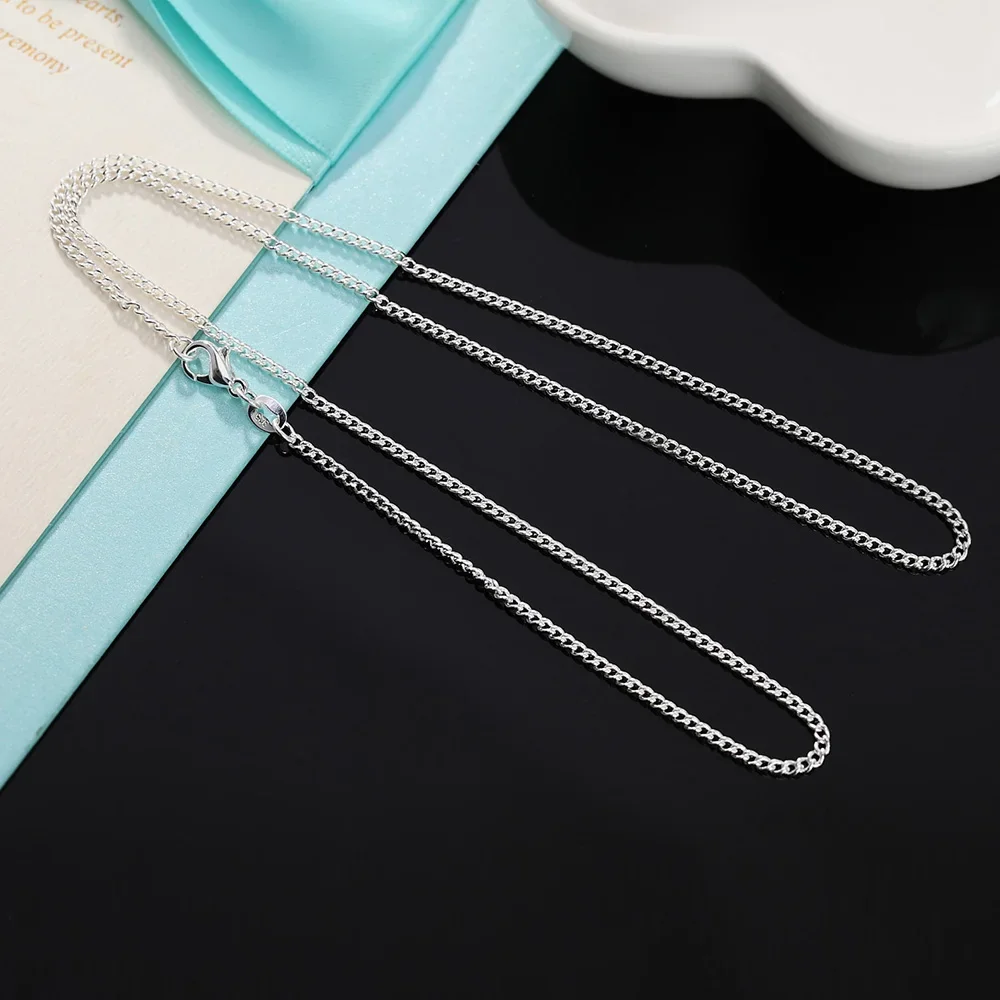 Классическое ожерелье из стерл – обзор и цена 925 Sterling Silver Chain Necklace Men