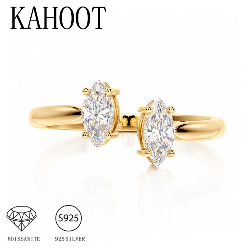 Кольцо из серебра 925 пробы с  – обзор и цена Moissanite Engagement Ring 1 Carat