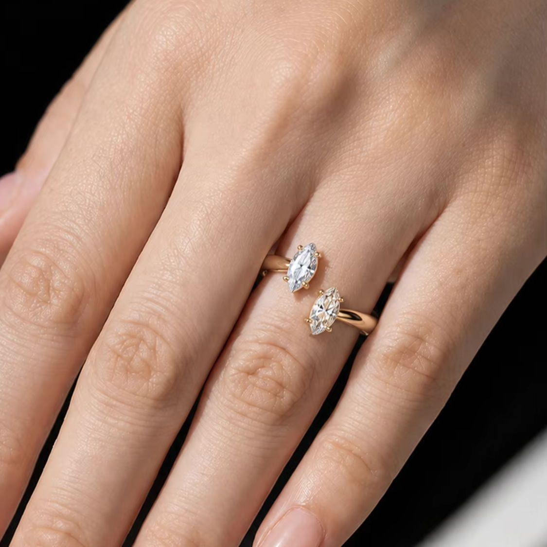 Кольцо из серебра 925 пробы с  – обзор и цена Moissanite Engagement Ring 1 Carat