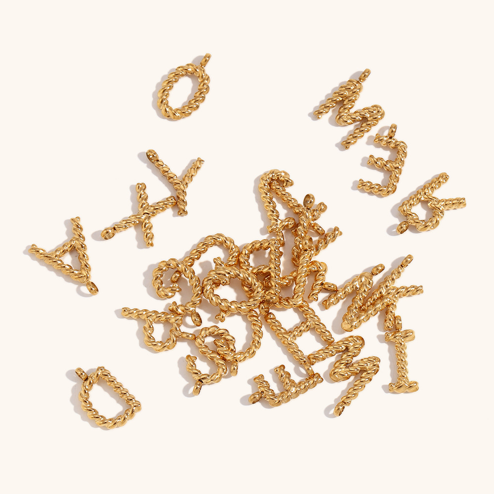 Персонализированное ожерелье с – обзор и цена Initial Letter Necklace 18K Gold