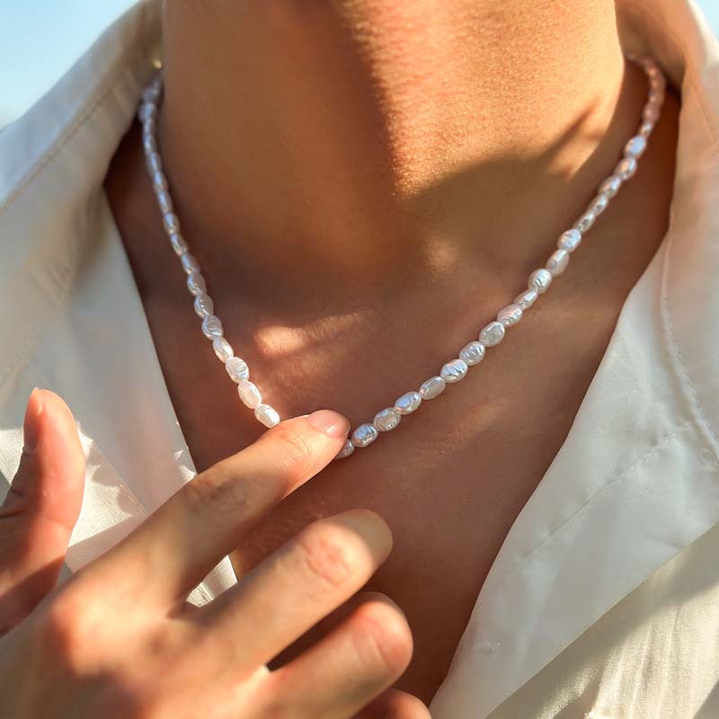Женское Ожерелье-чокер с искус – обзор и цена Pearl Choker Necklace Vintage