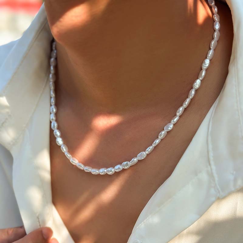 Женское Ожерелье-чокер с искус – обзор и цена Pearl Choker Necklace Vintage