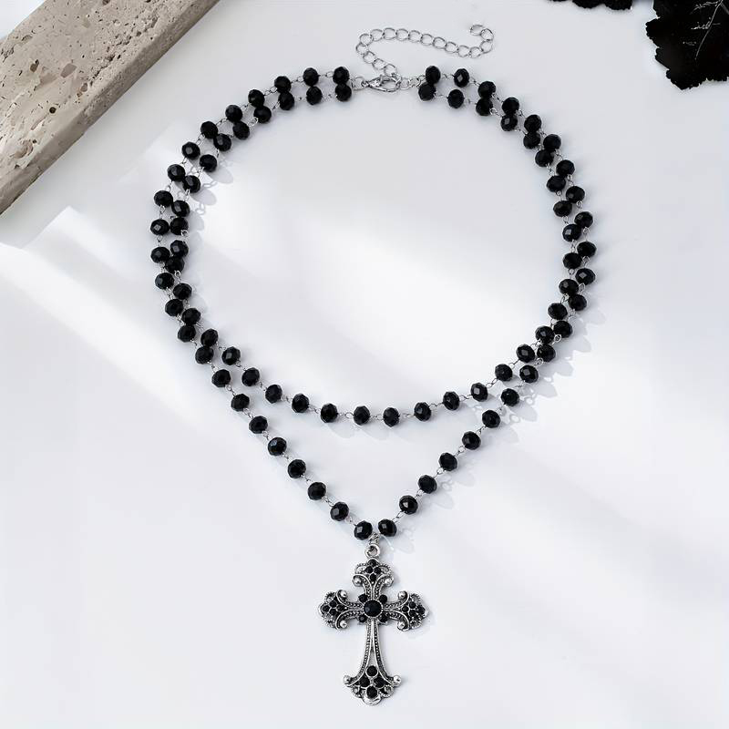 Многослойное ожерелье с кресто – обзор и цена Layered Pendant Necklace Aesthetic