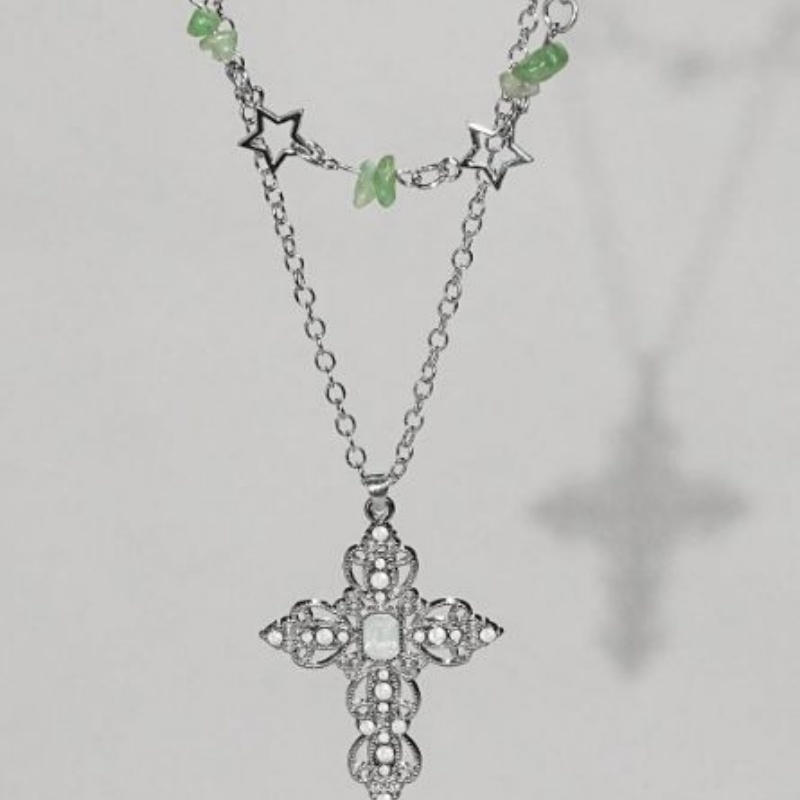 Набор из двух двухслойных ожер – обзор и цена Layered Pendant Necklace Aesthetic