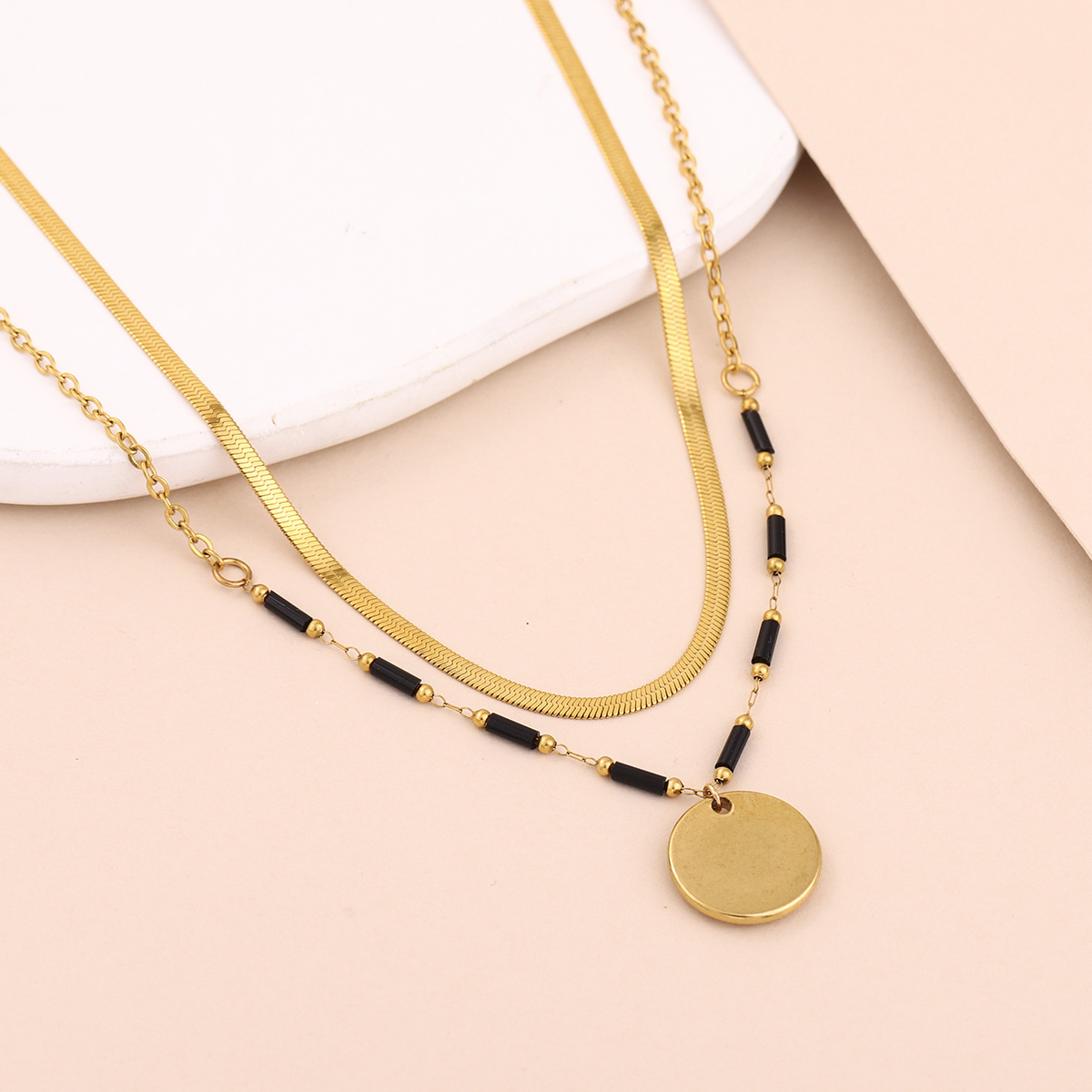 Многослойное ожерелье в стиле  – обзор и цена Layered Pendant Necklace Aesthetic