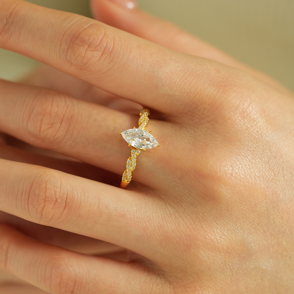 Кольцо Lumira из 100% 18-карат – обзор и цена Moissanite Engagement Ring 1 Carat
