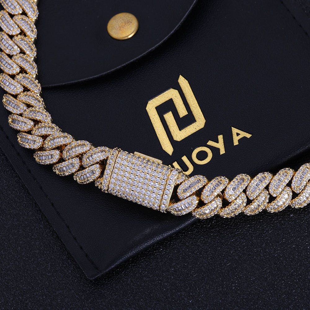 Ювелирные изделия NUOYA в стил – обзор и цена Cuban Link Chain 12Mm