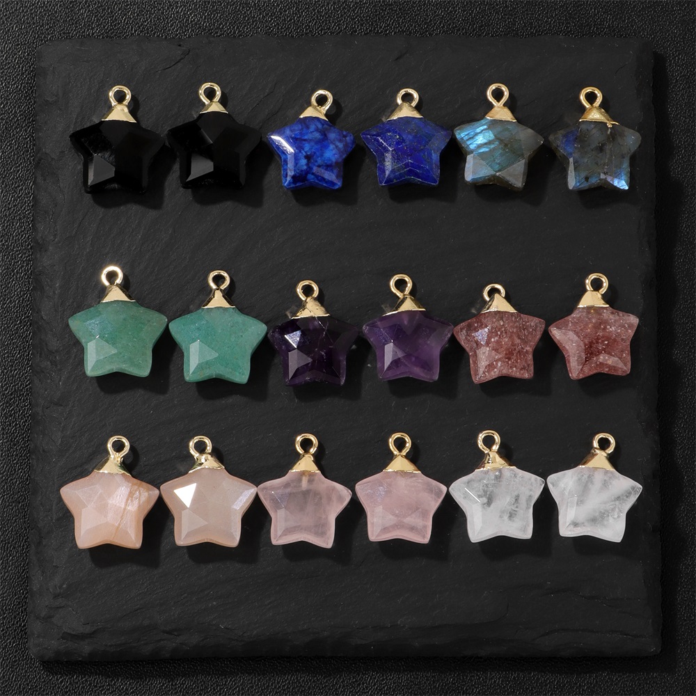 Подвеска из камня в форме звез – обзор и цена Crystal Pendant Necklace Natural Stone